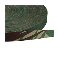 Sangle en nylon imprimée camouflage Multicam haute ténacité 25 mm, motif uni large de 10 mm pour vêtements de sport, chaussures et sangles