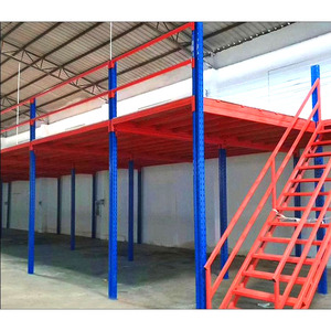 Plateforme de plancher en acier avec escalier sur mesure et garde-corps de sécurité pour entrepôt - Product Image 1