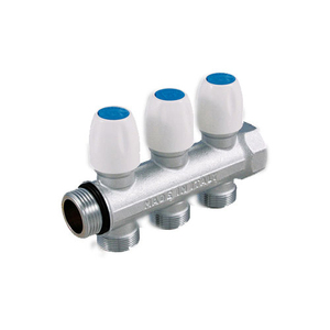 Valvola di intercettazione a 3 vie Verti, collettore filettato 3/4 D.18 per componenti sistemi HVAC - Product Image 1