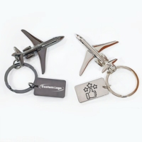 Porte-clés de luxe écologiques en alliage de zinc 3D, avions de ligne, avions de chasse, avions de guerre, hélicoptères, souvenirs, cadeaux, vente en gros créative