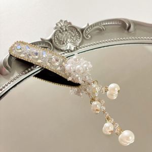 Inlaid Rhinestone <b>Bow</b> Tassel Hair <b>Clip</b> for Women Temperament Sweet Hairpin High-end Side Bangs <b>Clip</b> Fashion Hair Accessories - Product Image 6