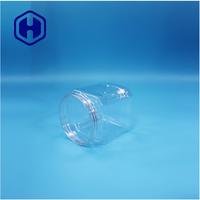 Pot carré transparent en PET de 500 ml pour figues séchées, flocons de noix de coco, bandes d'aubépine - Rangement pour bonbons et en-cas, étanche, sans BPA