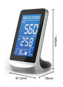Nouveau style de détecteur de qualité de l'air, testeur de CO2, capteur PM 2.5, détecteur de gaz CO2, testeur de fumée et de poussière - Product Image 1