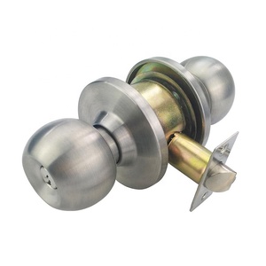 Easy Install Indoor Room <strong>Lock</strong> Stainless Steel Handle Ball <strong>Knob</strong> <strong>Lock</strong> Cylindrical Round Door <strong>Knob</strong> <strong>Lock</strong> - Product Image 3