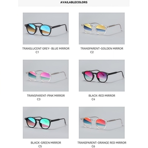 Uv400 Polarized Oval TR90 Sunglasses Women's Designer TR <b>Frame</b> Retro Mens <b>Eyeglasses</b> Vintage Colored Film Fashion - Product Image 5