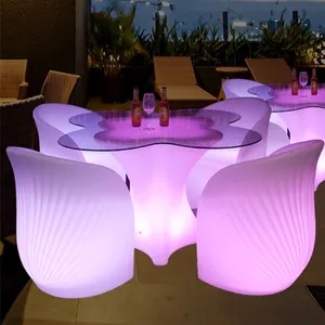 Meubles de Bar lumineux à led, sofa rechargeable, mobilier d'extérieur, idéal pour un Bar