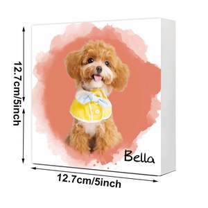 Ons Lokale Voorraad Custom Huisdier Kat Hond Foto 'S En Naam Mdf Tafel Display Geschenken Voor Thuis Decoraties Huisdier Verjaardagsfeestje Decor Frame - Product Image 2