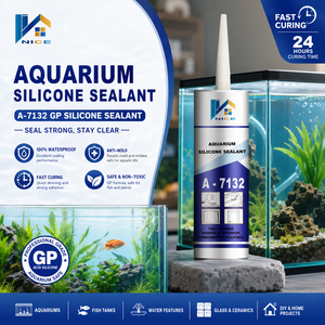 Mastic silicone acide GP blanc transparent à séchage rapide, anti-moisissure, étanche pour joints intérieurs de cuisine, salle de bain et sanitaires - Product Image 2