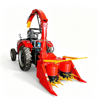 Mini-tracteur compact avec boîte de vitesses PTO, faucheuse à ensilage, hacheuse de fourrage, coupe-paille de maïs, haute productivité, hydraulique automatique
