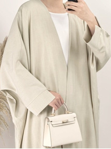 Abaya Cardigan à Manches Longues pour Femme, Coupe Ample, Vêtement Musulman Respirant en Polyester pour la Prière et le Quotidien - Product Image 4