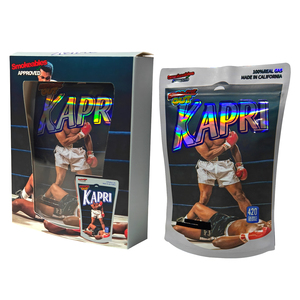 Trong kho tùy chỉnh hình dây kéo túi với hộp giấy cửa sổ phù hợp 7G & 3.5g sưu tập Mylar thiết kế ba chiều để sử dụng thực phẩm - Product Image 1