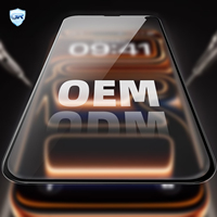 Protection d'écran en verre trempé 9H Full Cover HD 2.5D anti-graisse et anti-rayures pour iPhone XR/XS Max/14/15/16/17 Pro Max