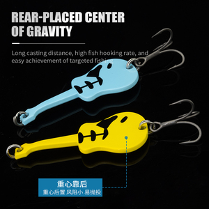 Conjunto de 5 Iscas em Forma de Guitarra para Pesca com Mosca, Isca Dura em Aço Inoxidável, Spinner BUBBA LSZ025, Equipamento de Pesca para Zander - Product Image 4