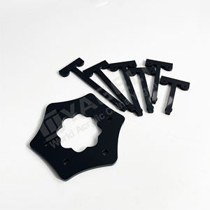 Nhà máy tùy chỉnh màu đen Acrylic trang sức hiển thị đứng cho Stud Bông tai thả dangle Bông tai lưu trữ chủ hiển thị - Product Image 2