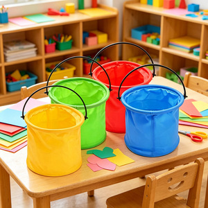 Portable Folding Telescopic Water Bucket 1-3L Collapsible Multi-Purpose For Art Painting Beach Children's Use - Product Image 3