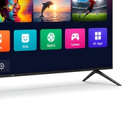 Téléviseur intelligent ultra-fin sans cadre 4K UHD QLED LED avec haut-parleur intégré 60Hz, 32-85 pouces, pour home cinéma