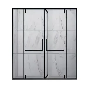 Bagno wc Sit in vetro divisorio a forma di <span class=keywords><strong>doccia</strong></span> Pivot cerniera porta vetro accessori set - Product Image 1