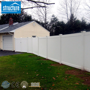 Chất lượng cao bên ngoài trắng tái chế Vinyl PVC sân riêng tư hàng rào - Product Image 2