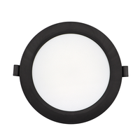 Lumière tubulaire ronde encastrée en fer LED 6W 9W 12W 18W Ultra-mince en tôle émaillée Downlight/led Down Light/Downlights