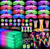 Bâtons lumineux en mousse néon, colliers, bracelets, anneaux lumineux pour les doigts, lunettes LED, accessoires pour mariage, anniversaire, concert, Nouvel An, décoration de fête