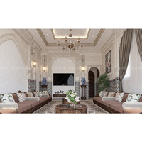 Canapé Majlis arabe antique Sièges de sol Majlis arabe de luxe Canapés classiques à ossature en bois