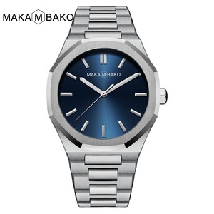 Reloj de hombre Hannah <span class=keywords><strong>Martin</strong></span> con correa de acero inoxidable poligonal con movimiento Meiyouda, reloj resistente al agua - Product Image 1
