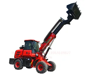1500kg telescopic loader machinery mini chinese wheel loader boom loader for sale