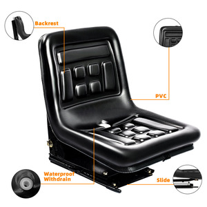 ที่นั่งเครื่องจักรพีวีซีขนาดเล็กระบบกันสะเทือนของรถแทรกเตอร์สำหรับชิ้นส่วนเครื่องจักรก่อสร้างที่นั่งในฟาร์ม - Product Image 1