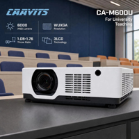 Projecteur laser professionnel CAAVITS 6000 lumens WUXGA 1920x1200 3LCD pour l'éducation, les universités, les projecteurs pour salles de classe