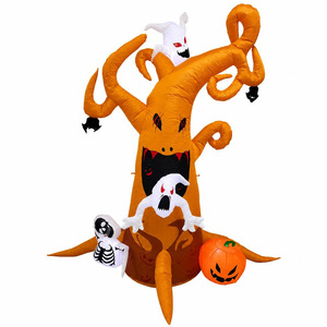 Decoración de Halloween 2026: Espeluznante Calavera Fantasma Inflable de 2.4 Metros para Ambiente de Patio - Product Image 3
