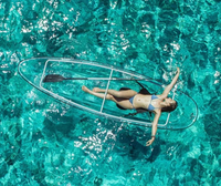 Kayak transparent à double siège Kayak en cristal à fond clair