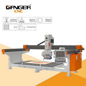 GANGER 5 AXIS CNC Fregadero Máquina de corte Automático Granito Mármol Piedra Encimera Corte Perfilado Tipo de pulido Sierra de puente - Product Image 6
