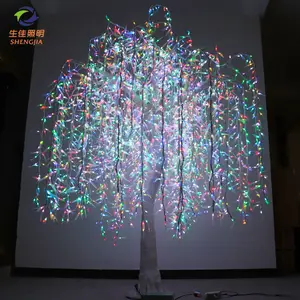 Wholesale outdoor Professional landscape artificial led weeping willow tree and led tree lights for Roads and gardens