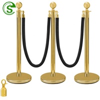 Barrière de circulation pour chantier aéroportuaire, trompette de signalisation, poteau de séparation de file d'attente, borne de séparation de file d'attente, poteau de signalisation