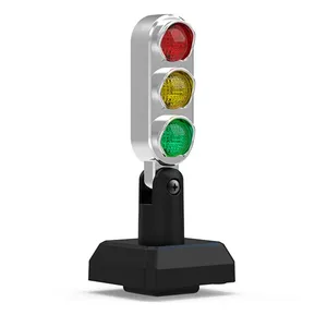 Feu de signalisation LED rouge et vert pour vélo, moto et trottinette électrique, rechargeable par USB, mini feux de circulation, accessoires de sécurité pour le cyclisme - Product Image 1