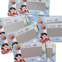 Conception gratuite billets de loterie à gratter bon papier adulte carte de victoire carte à gratter personnalisée