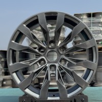 Rines de Aleación Monobloque Personalizados en Negro Hiperbrillante, 100 mm PCD, Nuevos Rines de Aluminio para Automóviles de Pasajeros