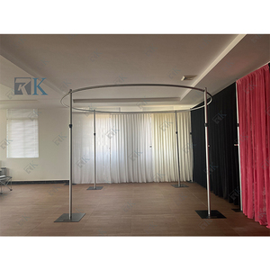 Heavy duty telescopic pipe and drape kit outdoor wedding round pipe and drape - Product Image 5