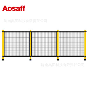 Aotto Robot Fence Warehouse Isolation <b>Net</b> 100*20 <b>Mesh</b> Low Carbon Steel Wire Yellow Black Workshop Protection - Product Image 4