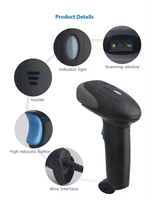 Escáner de Código de Barras Inalámbrico Dyscan, USB 2D, Lector de Códigos QR Automático, PDF417, Data Matrix