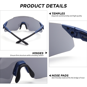 Lunettes de soleil de sécurité pour le cyclisme et la course à pied, légères, durables, de haute qualité, avec protection UV, logo personnalisé, pour les sports de plein air - Product Image 3