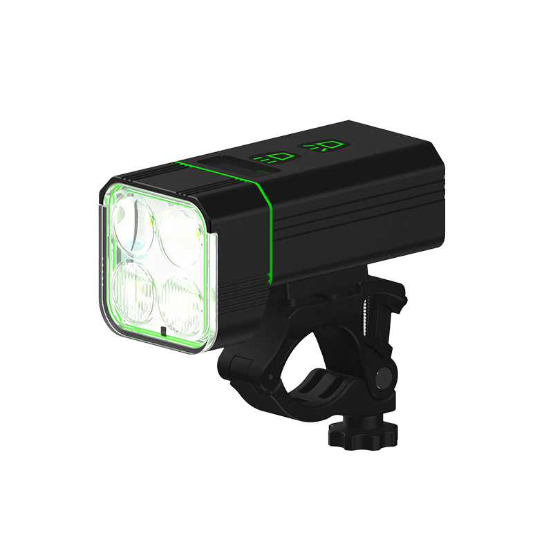 1500Lumen IPX5 Multifunction High Beam and Low Beam Bike Front Light with Power Bank LED Rechargeable Bicycle Light