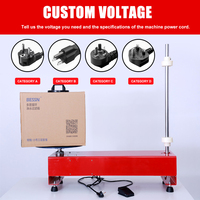 Table de conditionnement électrique robuste pour film étirable PE, 50 cm, avec pédale, pour emballage de palettes et de cartons