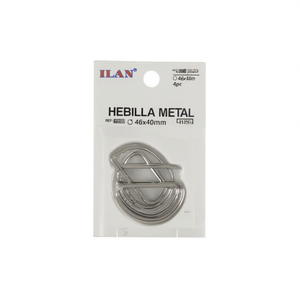 Fibbia in metallo Ilan 46x40mm 4 pezzi per borse e cinture - Product Image 2