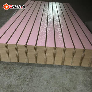 <span class=keywords><strong>Plaque</strong></span> rainurée moderne E1 double face en <span class=keywords><strong>MDF</strong></span> mélaminé résistant à l'humidité pour habillage de porte - Product Image 3