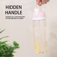 Bouteille en plastique écologique portable de haute qualité, neuve, résistante aux hautes températures, 770 ml, anti-fuite, pour boire directement en voyage