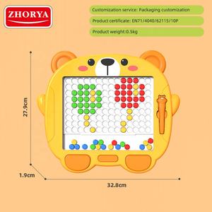 Жоря Ранняя развивающая игрушка доска с бусинами грибами для Ногтей Красочная доска для рисования - Product Image 6