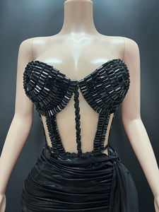 Vêtements <span class=keywords><strong>de</strong></span> soirée Clubwear <span class=keywords><strong>de</strong></span> soirée Robes <span class=keywords><strong>de</strong></span> <span class=keywords><strong>cocktail</strong></span> pour dames <span class=keywords><strong>Boutique</strong></span> <span class=keywords><strong>de</strong></span> luxe Vêtements pour femmes avec cristaux - Product Image 2