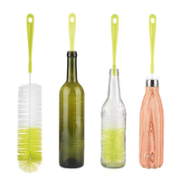 Brosses de nettoyage à long manche en plastique pour la maison Brosse pour biberon et tasse de lait pour bébé Brosse éponge pour usage quotidien