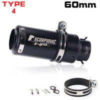 51mm 60mm 범용 오토바이 배기 머플러 소음기 스틸 DB 킬러-프로젝트 Z800 900 Z1000 CBR600 S1000R MT07 MT09 SC89